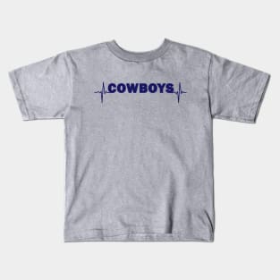 Cowboys heartbeat Kids T-Shirt